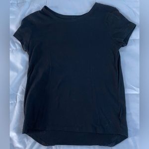 Black soft Old Navy girls tee shirt size L 10/12